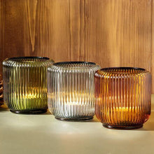 Load image into Gallery viewer, Glass Ribbed Votive Collection