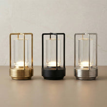 Load image into Gallery viewer, Elio Cordless Metal Table Lamp| Two Finishes