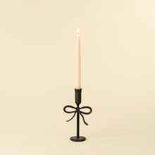 Load image into Gallery viewer, Bow Forged Black Candlestick | Three Sizes