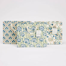 Load image into Gallery viewer, Hand Block Printed Medium Gift Bags | Indigo