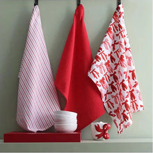Load image into Gallery viewer, Red Bow Tea Towel Set
