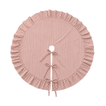 Load image into Gallery viewer, Red Stripe Ruffle Tree Skirt
