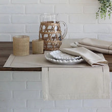 Load image into Gallery viewer, Hemstitch Table Runner Linen
