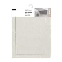Load image into Gallery viewer, Hemstitch Table Runner Linen
