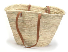 Load image into Gallery viewer, Straw Market Bag with Shoulder Strap
