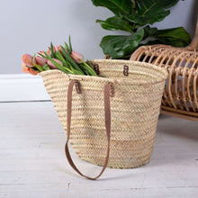 Load image into Gallery viewer, Straw Market Bag with Shoulder Strap
