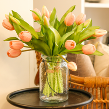 Load image into Gallery viewer, Real Touch Pale Pink Tulip Bunch
