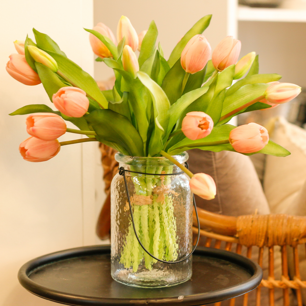 Real Touch Pale Pink Tulip Bunch