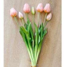 Load image into Gallery viewer, Real Touch Pink Tulip Bunch Tall
