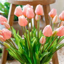 Load image into Gallery viewer, Real Touch Pink Tulip Bunch Tall
