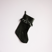 Load image into Gallery viewer, Sage Velvet Holiday Stocking
