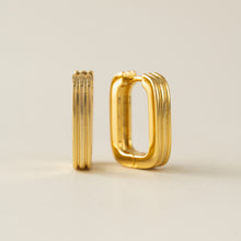 Load image into Gallery viewer, Groove Hoop Earrings
