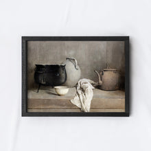 Load image into Gallery viewer, Vintage Clay Pots Painting | Two Frame Colours | 12 X 9

