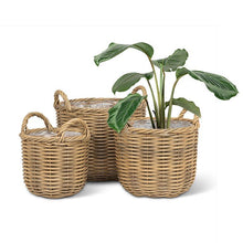 Load image into Gallery viewer, Tall Wicker Baskets with Handles | Three Sizes
