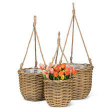Load image into Gallery viewer, Hanging Wicker Baskets | Three Sizes
