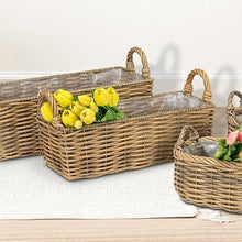 Load image into Gallery viewer, Rectangle Baskets with Liner | Two Sizes
