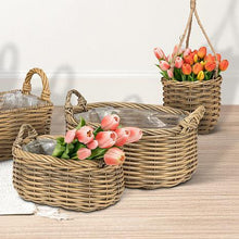 Load image into Gallery viewer, Deep Wicker Planters with Liners | Three Sizes
