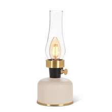 Load image into Gallery viewer, Lantern LED Light with Chimney Ivory Gold
