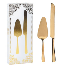 Load image into Gallery viewer, Gold Cake Server Set
