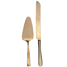 Load image into Gallery viewer, Gold Cake Server Set
