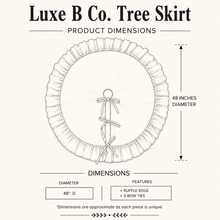 Load image into Gallery viewer, Red Stripe Ruffle Tree Skirt
