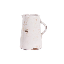 Load image into Gallery viewer, Distressed White Pitcher
