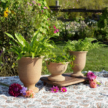 Load image into Gallery viewer, Basketweave Cement Urn | Short
