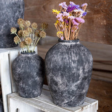 Load image into Gallery viewer, Black Terracotta Vase | Three Sizes
