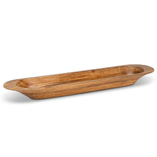 Load image into Gallery viewer, Long Deep Oval Wood Bowl
