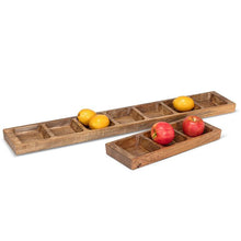 Load image into Gallery viewer, Wood Divided Trays | Two Sizes

