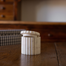 Load image into Gallery viewer, Marble Fluted Jar Canister

