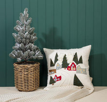 Load image into Gallery viewer, Snowy Village Pillow
