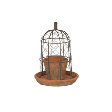 Load image into Gallery viewer, Wire Dome with Terracotta Pot
