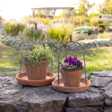 Load image into Gallery viewer, Wire Dome with Terracotta Pot
