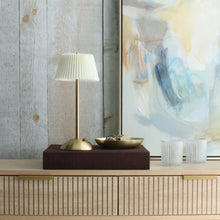 Load image into Gallery viewer, Led Touch Lamp with Pleated Shade
