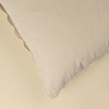 Load image into Gallery viewer, Corduroy Ivory Scalloped Pillow

