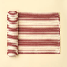 Load image into Gallery viewer, Red Ticking Table Runner
