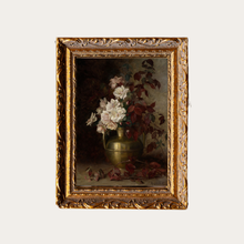 Load image into Gallery viewer, Antique Floral Vase | French Brass Inspired Gold Mould Frame: 8 x 10
