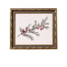 Load image into Gallery viewer, Red-Berry Mistletoe Framed Art
