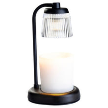 Load image into Gallery viewer, Fluted Glass Lamp Candle Warmer Black
