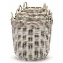 Load image into Gallery viewer, Whitewashed Large Storage Basket | Four Sizes
