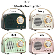 Load image into Gallery viewer, Retro Bluetooth Speaker | Green
