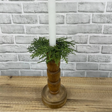 Load image into Gallery viewer, Northern White Cedar Taper Candle Ring
