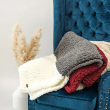 Load image into Gallery viewer, Hand Knit Chunky Lap Blanket | Kristina
