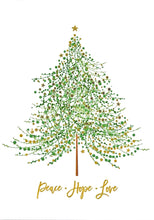 Load image into Gallery viewer, Tree of Festive Wishes Small Note Cards
