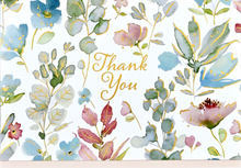 Load image into Gallery viewer, Floral Watercolour Thank You Note Cards
