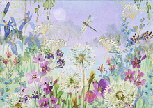 Load image into Gallery viewer, Dragonflies &amp; Dandelions Note Card
