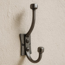 Load image into Gallery viewer, Lance Double Cast Iron Hook | Two Finishes
