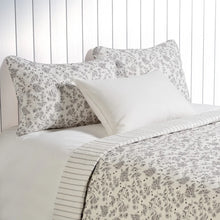 Load image into Gallery viewer, Chocolate Brown Floral Quilt Set
