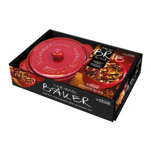 Load image into Gallery viewer, Red Ceramic Baker Cranberry Almond Gift Set
